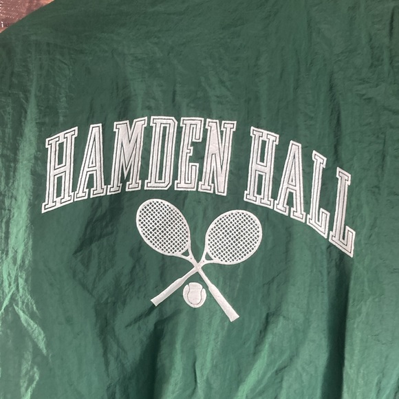 Unisex Vintage XL Green Starter Hamden Hall Zip Up Windbreaker - Picture 3 of 10